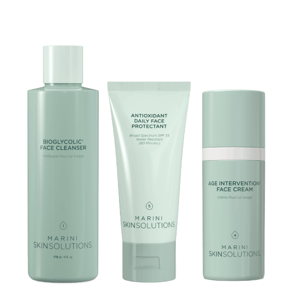 Light background featuring new Marini SkinSolutions.